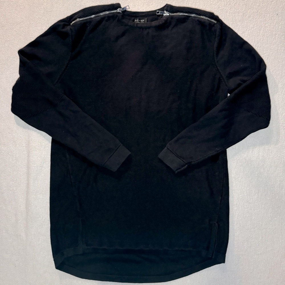 Zara Man Zipper Shoulder Sweater